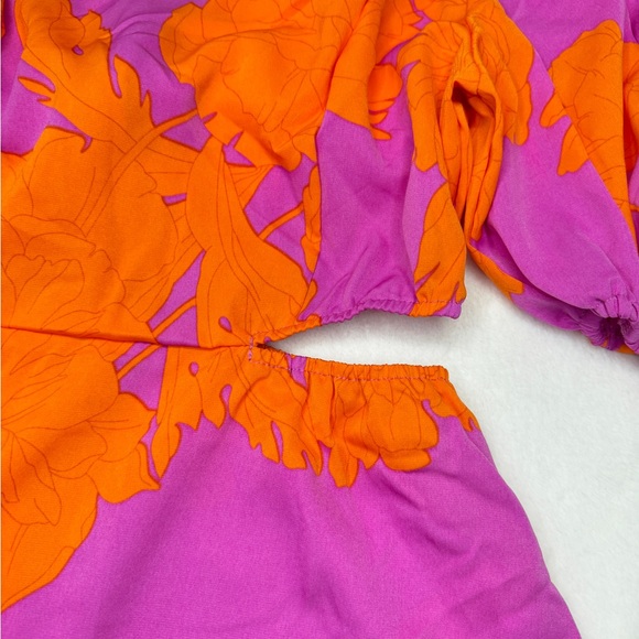 AX Paris | Size 12 | Pink and Orange Dress - Picture 4 of 4